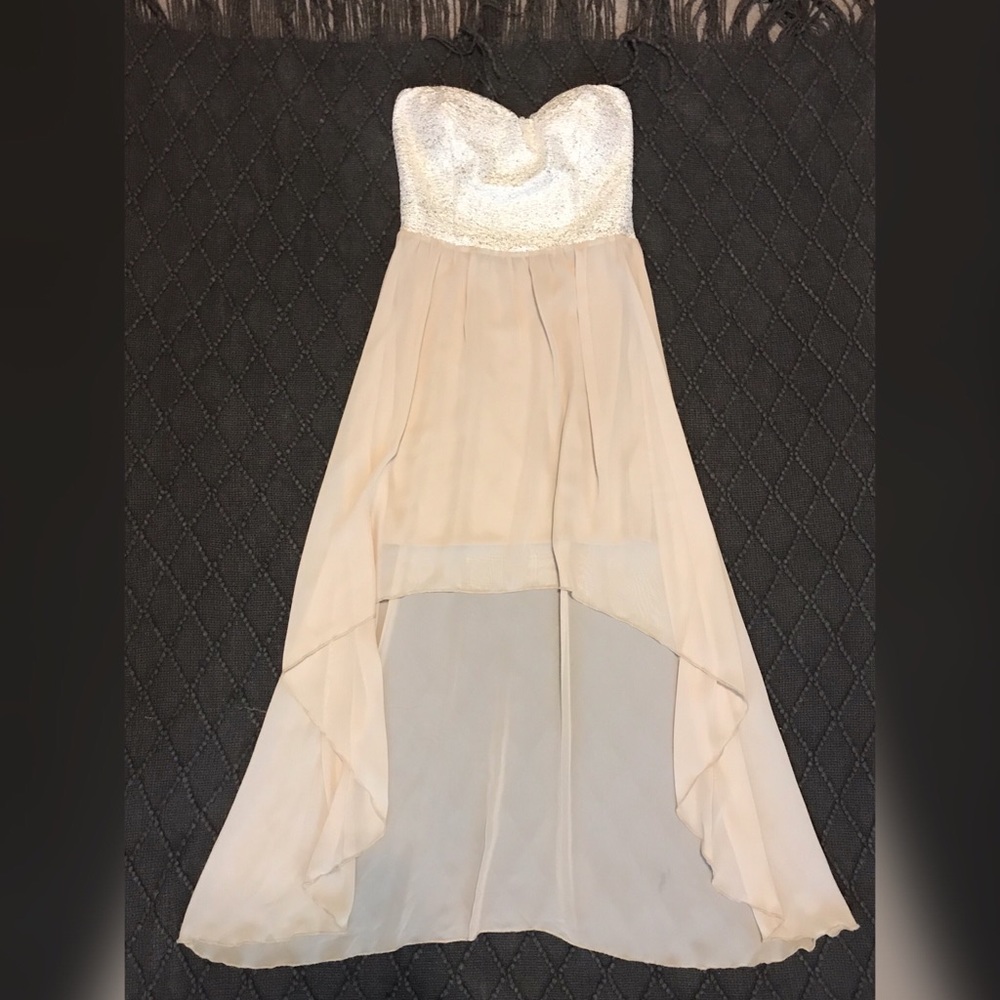 Ivory High/Low Dress